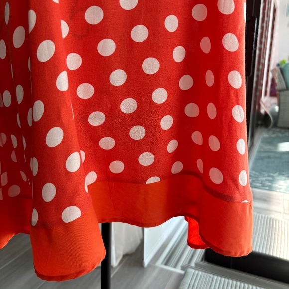 NWT AFRM Orange Polka Dot Dress Sz L - Picture 4 of 8